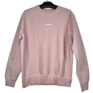 Japangeles Pink Crewneck Long Sleeve Pullover Sweatshirt Small NWOT